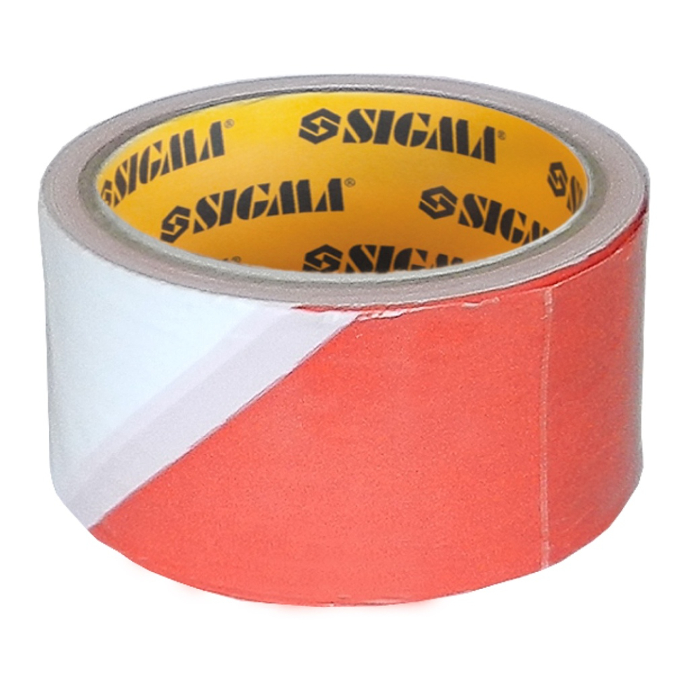 Стрічка сигнальна 50 мм × 100 м Sigma 8423441 Стрічка сигнальна 50 мм × 100 м Sigma 8423441