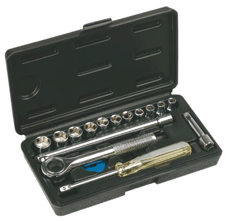 Набір змінних головок 1/4", 16 шт. Top Tools 38D255 Набір змінних головок 1/4", 16 шт. Top Tools 38D255
