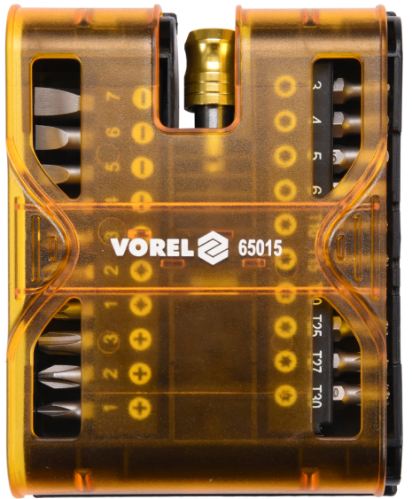 Набір викруткових насадок HEX 1/4" 21 шт Vorel 65015 Набір викруткових насадок HEX 1/4" 21 шт Vorel 65015
