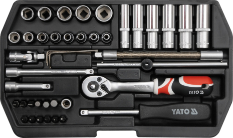 Набір інструментів з бітами в валізі 1/4" Yato YT-1448 Набір інструментів з бітами в валізі 1/4" Yato YT-1448