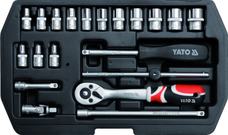 Набір головок 1/4'' 20пр Yato YT-1449