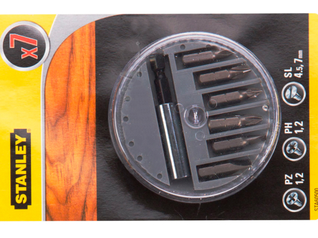 Набор из 7 бит для шуруповёрта Stanley STA60500-XJ Набор из 7 бит для шуруповёрта Stanley STA60500-XJ