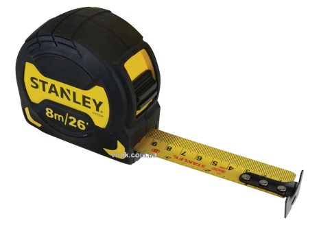 Рулетка "GripTape" 8 м x 28 мм, метрическая шкала, пластиковый корпус Stanley STHT0-33569 Рулетка "GripTape" 8 м x 28 мм, метрическая шкала, пластиковый корпус Stanley STHT0-33569