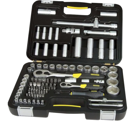 Набір торцевих головок 1/4" та 1/2" (96 предметів) STANLEY 1-94-668