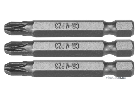 Насадка викруткова STHOR "Pozidriv" PZ3 x 50 мм HEX 1/4" Cr-V 3 шт Vorel 65477 Насадка викруткова STHOR "Pozidriv" PZ3 x 50 мм HEX 1/4" Cr-V 3 шт Vorel 65477