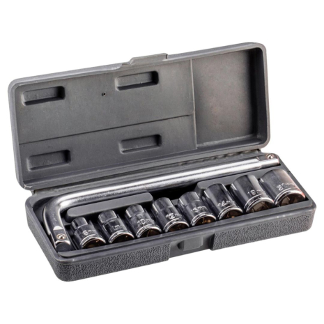 Набір змінних головок та насадок 1/2", 9 шт. Top Tools 38D230 Набір змінних головок та насадок 1/2", 9 шт. Top Tools 38D230
