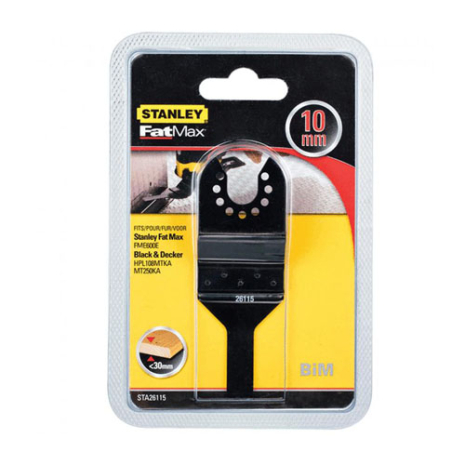 Занурювальне полотно для MT300KA по пластику, дереву та металу STANLEY STA26115 Занурювальне полотно для MT300KA по пластику, дереву та металу STANLEY STA26115
