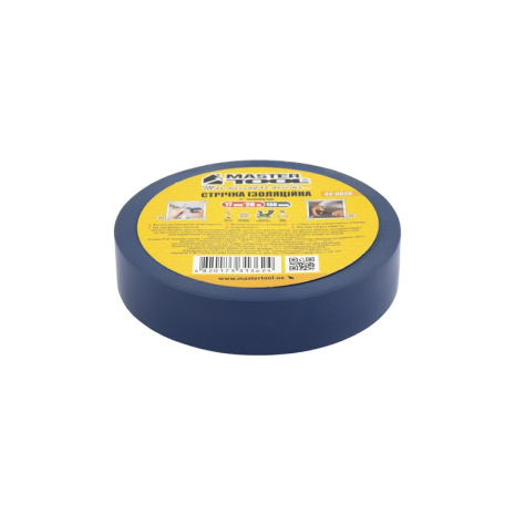 Лента изоляционная PVC 17 мм×20 м 10 шт синяя MASTERTOOL 44-9020