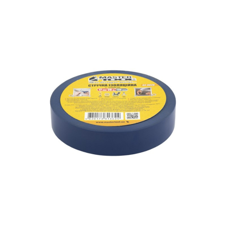 Лента изоляционная PVC 17 мм×20 м 10 шт синяя MASTERTOOL 44-9020