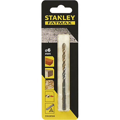 Сверло по кирпичу камню 6 мм STANLEY STA58504 Сверло по кирпичу камню 6 мм STANLEY STA58504
