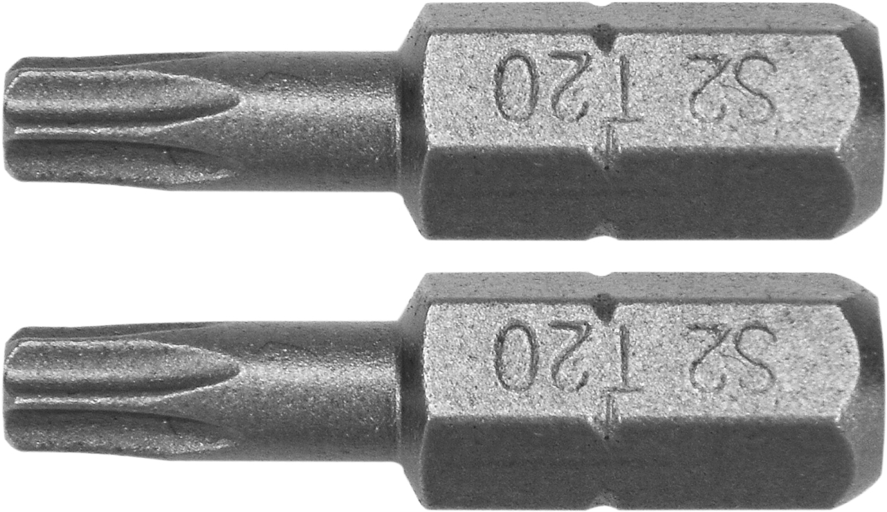 Насадка викруткова: TORX T20 x 25 мм, HEX 1/4, AISI S2, 2 шт Yato YT-77904 Насадка викруткова: TORX T20 x 25 мм, HEX 1/4, AISI S2, 2 шт Yato YT-77904