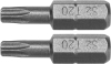 Насадка отверточная : "TORX" T20 x 25 мм, HEX 1/4", AISI S2, 2 шт Yato YT-77904 Насадка отверточная : "TORX" T20 x 25 мм, HEX 1/4", AISI S2, 2 шт Yato YT-77904