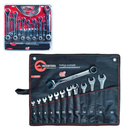 Набір ключів 12 шт. INTERTOOL XT-1512 Набір ключів 12 шт. INTERTOOL XT-1512