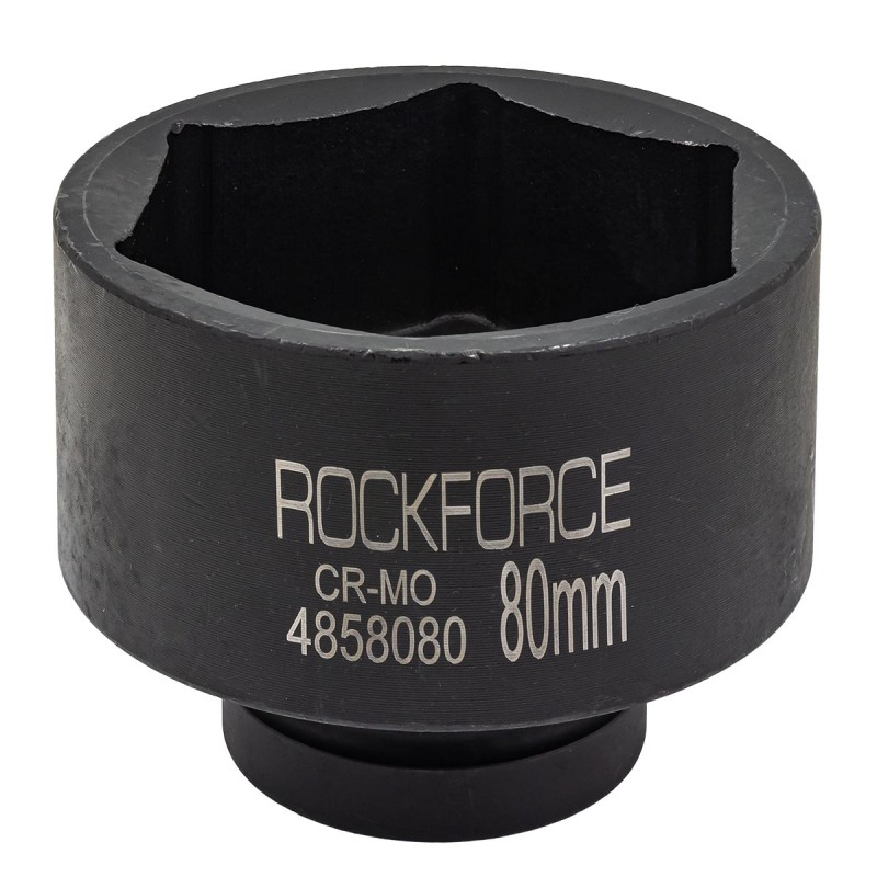 Головка ударна 1", 80мм (6гр.) ROCKFORCE RF-4858080 Головка ударна 1", 80мм (6гр.) ROCKFORCE RF-4858080