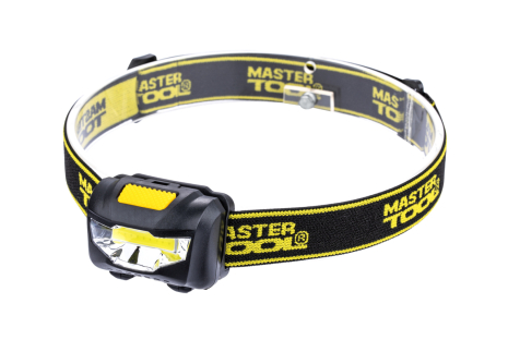 Ліхтар налобний 3 режими 59х41х32 мм COB LED 3xAAA ABS MASTERTOOL 94-0811 Ліхтар налобний 3 режими 59х41х32 мм COB LED 3xAAA ABS MASTERTOOL 94-0811