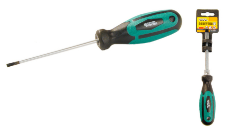 Викрутка шліцьова магнітна HEXAGON SL3х75 мм ручка з покриттям TPR MASTERTOOL 45-8375 Викрутка шліцьова магнітна HEXAGON SL3х75 мм ручка з покриттям TPR MASTERTOOL 45-8375