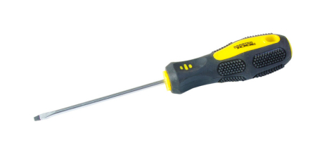 Отвёртка шлицевая SL4х100 мм ручка с TPR покрытием MASTERTOOL 48-5410 Отвёртка шлицевая SL4х100 мм ручка с TPR покрытием MASTERTOOL 48-5410