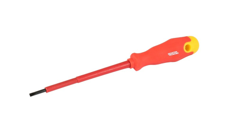 Викрутка діелектрична шліцева SL3х100 мм 1000 V MASTERTOOL 47-0310 Викрутка діелектрична шліцева SL3х100 мм 1000 V MASTERTOOL 47-0310