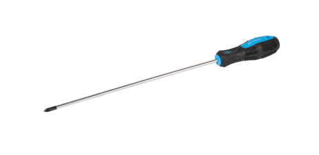 Викрутка хрестова магнітна PH1х250 мм ручка з покриттям TPR MASTERTOOL 48-5125 Викрутка хрестова магнітна PH1х250 мм ручка з покриттям TPR MASTERTOOL 48-5125