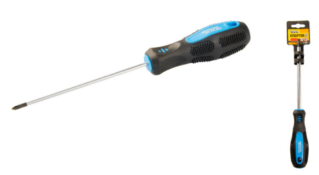 Отвёртка крестовая магнитная PH0х100 мм ручка с TPR покрытием MASTERTOOL 48-5010 Отвёртка крестовая магнитная PH0х100 мм ручка с TPR покрытием MASTERTOOL 48-5010