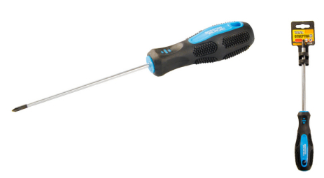Отвёртка крестовая магнитная PH0х100 мм ручка с TPR покрытием MASTERTOOL 48-5010 Отвёртка крестовая магнитная PH0х100 мм ручка с TPR покрытием MASTERTOOL 48-5010