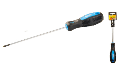 Отвёртка крестовая магнитная PH0х125 мм ручка с TPR покрытием MASTERTOOL 48-5012 Отвёртка крестовая магнитная PH0х125 мм ручка с TPR покрытием MASTERTOOL 48-5012
