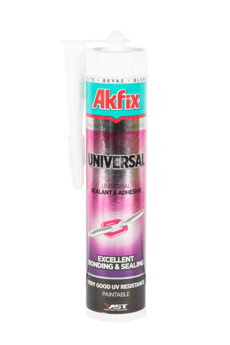 Клей-герметик MS Polimer "All Bond" Universal 290 мл білий MASTERTOOL AMS22 Клей-герметик MS Polimer "All Bond" Universal 290 мл білий MASTERTOOL AMS22