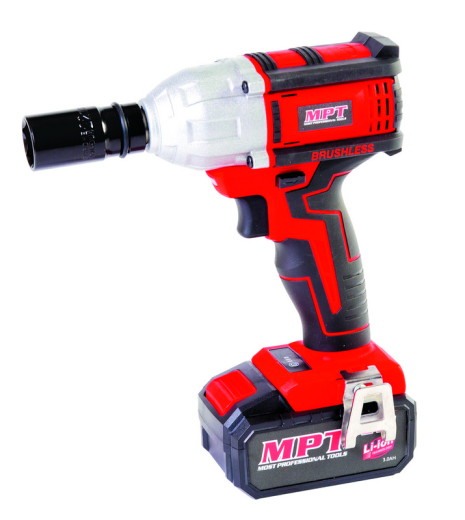 Гайковерт аккумуляторный 21 V Li-ion 450 Нм 2 скорости пластиковый кейс MASTERTOOL MCIW2140
