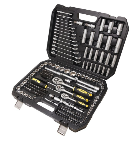 Набір інструментів 216 предметів 1/4", 3/8", 1/2" WMC TOOLS 38841 Набір інструментів 216 предметів 1/4", 3/8", 1/2" WMC TOOLS 38841