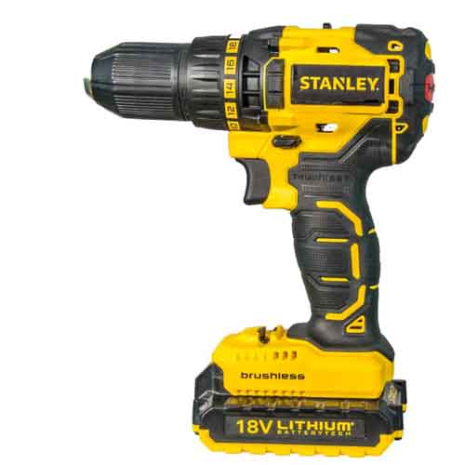 Бесщеточная аккумуляторная дрель-шуруповерт STANLEY SBD20S2K Бесщеточная аккумуляторная дрель-шуруповерт STANLEY SBD20S2K