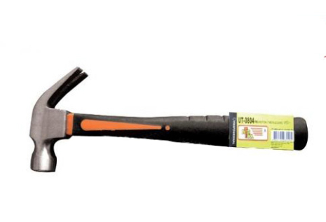 Молоток столярний з гвоздодером 450 г.з ручкою зі скловолокна INTERTOOL UT-0804 Молоток столярний з гвоздодером 450 г.з ручкою зі скловолокна INTERTOOL UT-0804