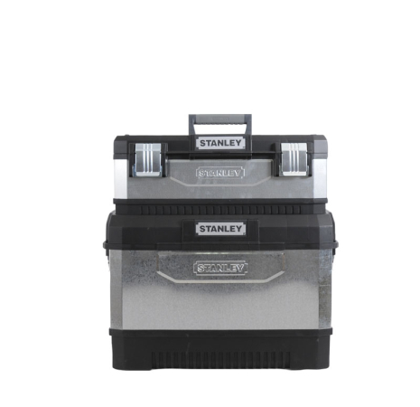Ящик із колесами двосекційний металопластмасовий гальванізований STANLEY 1-95-832 Ящик із колесами двосекційний металопластмасовий гальванізований STANLEY 1-95-832