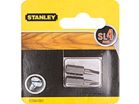 Плоскі біти 25мм для шуруповерта SL4 Stanley STA61001-XJ Плоскі біти 25мм для шуруповерта SL4 Stanley STA61001-XJ