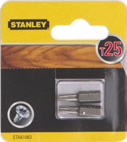 Біта T25 (L=25 мм) (2 од.) STANLEY STA61063 Біта T25 (L=25 мм) (2 од.) STANLEY STA61063
