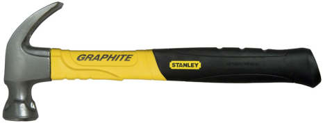 Молоток "Graphite Curve Claw" 450 г із загнутим гвоздодером STANLEY 1-51-505 Молоток "Graphite Curve Claw" 450 г із загнутим гвоздодером STANLEY 1-51-505