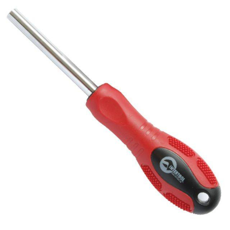 Викрутка магнітна для насадок 1/4" з шестигранним хвостовиком 1/4", Cr-V INTERTOOL HT-0401
