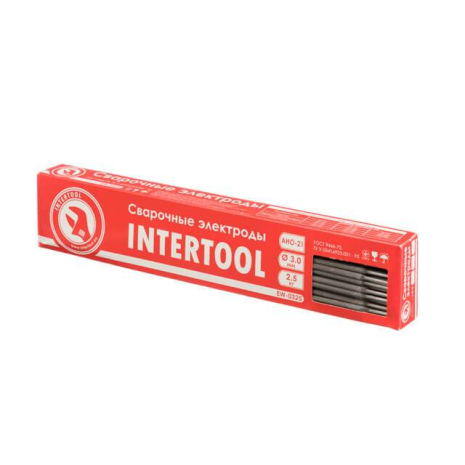 Електроди зварювальні, Ø 3 мм, уп. 2,5 кг INTERTOOL EW-0325 Електроди зварювальні, Ø 3 мм, уп. 2,5 кг INTERTOOL EW-0325