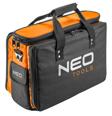 Кофр для інструменту NEO (арт. ) поліестер 600D, жорстка, профільована ручка, 17 зовнішніх кишень, 2 внутрішніх кишені, жорстка конструкція, три головні відділи 84-30 84-308