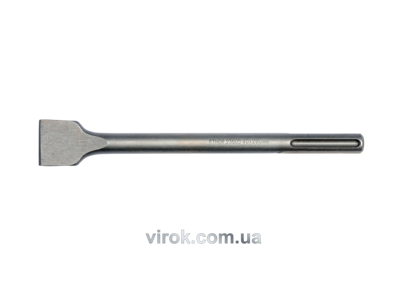 Долото плоске для перфоратора STHOR SDS-Max 40 x 18 x 280 мм Vorel 23605 Долото плоске для перфоратора STHOR SDS-Max 40 x 18 x 280 мм Vorel 23605