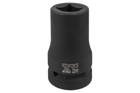 Головка ударна для футорки 1", 22мм (4гр.) ROCKFORCE RF-4819022 Головка ударна для футорки 1", 22мм (4гр.) ROCKFORCE RF-4819022