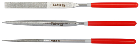 Набір надфілів 160 мм 3 шт Yato YT-6150 Набір надфілів 160 мм 3 шт Yato YT-6150