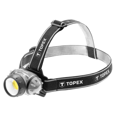 Ліхтар налобний 3 Вт LED COB, TOPEX 94W391 Ліхтар налобний 3 Вт LED COB, TOPEX 94W391