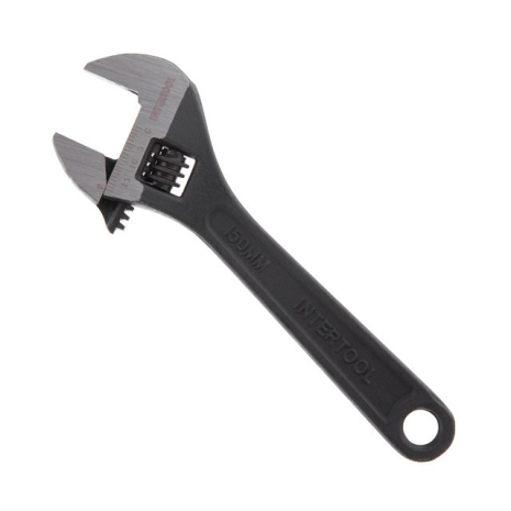 Ключ розвідний 150 мм INTERTOOL HT-0191 Ключ розвідний 150 мм INTERTOOL HT-0191