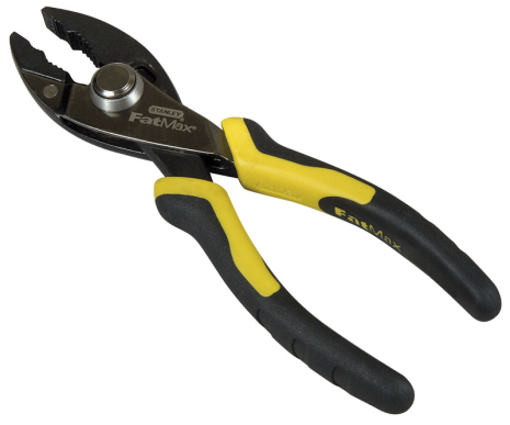 Пасатижі "FatMax® Slip Joint" переставні сантехнічні з механізмом регулювання "PushLock™" 200 мм STANLEY 0-84-646 Пасатижі "FatMax® Slip Joint" переставні сантехнічні з механізмом регулювання "PushLock™" 200 мм STANLEY 0-84-646