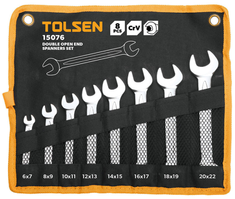 Комплект рожковых ключей 8 шт Tolsen 15076 Комплект рожковых ключей 8 шт Tolsen 15076