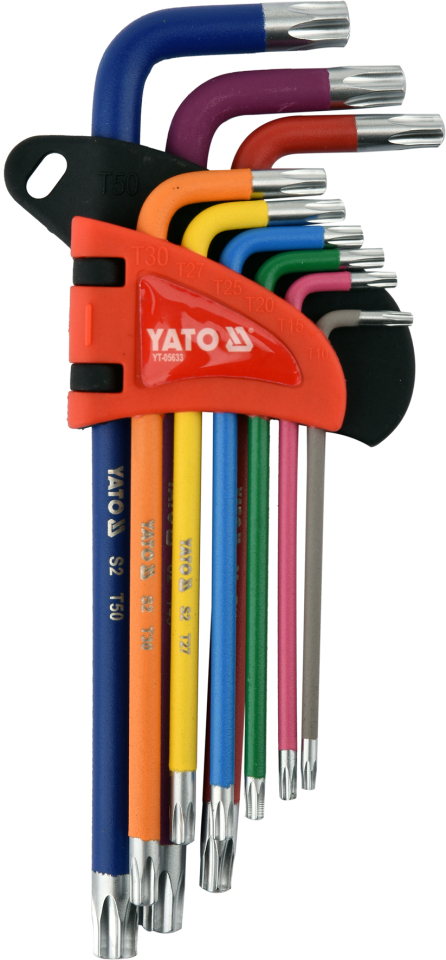 Разноцветные ключи Торкс Yato YT-05633 Разноцветные ключи Торкс Yato YT-05633