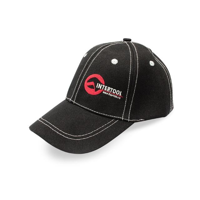 Бейсболка (черная) INTERTOOL PR-0100 Бейсболка (черная) INTERTOOL PR-0100