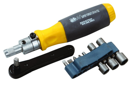 Викрутка з тріскачкою + 12 насадок MASTERTOOL 40-0510 Викрутка з тріскачкою + 12 насадок MASTERTOOL 40-0510