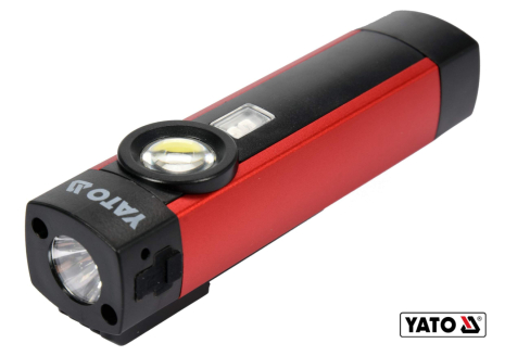 Фонарь светодиодный аккумуляторный Li-Ion 3.7 В 2 Ач 5 Вт 3 режима: УФ/200/300 лм Yato YT-08580 Фонарь светодиодный аккумуляторный Li-Ion 3.7 В 2 Ач 5 Вт 3 режима: УФ/200/300 лм Yato YT-08580