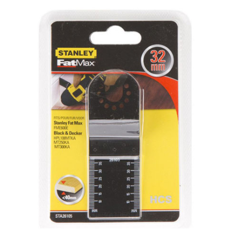 Занурювальне полотно для MT300KA по пластику та дереву STANLEY STA26105 Занурювальне полотно для MT300KA по пластику та дереву STANLEY STA26105